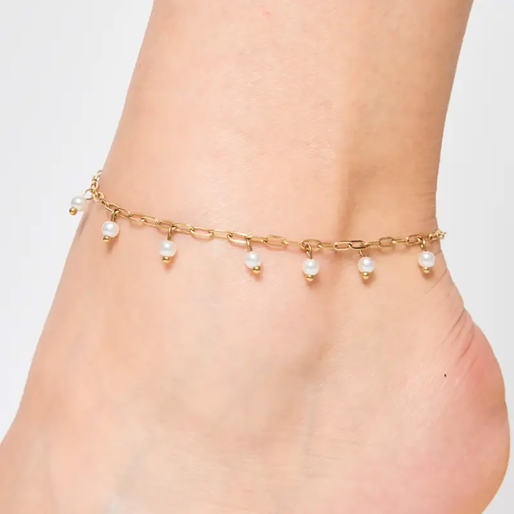 Pulsera Tobillera Perla