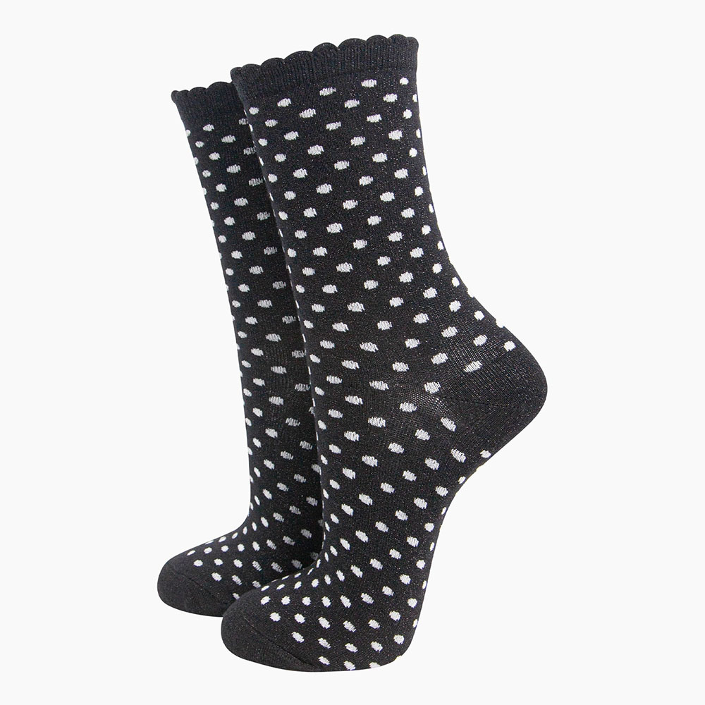 Calcetines Polka Black