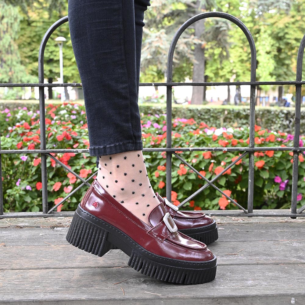 Zapato York Burdeos