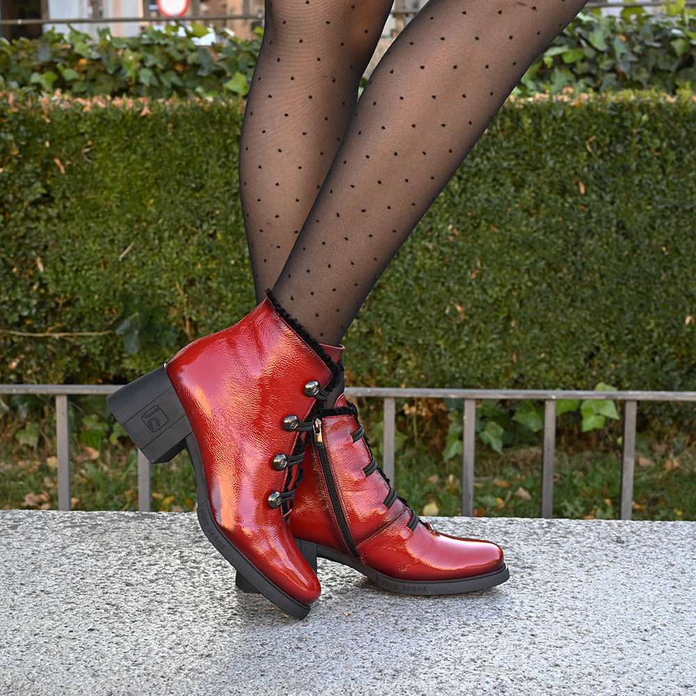Botín Poppins Rojo