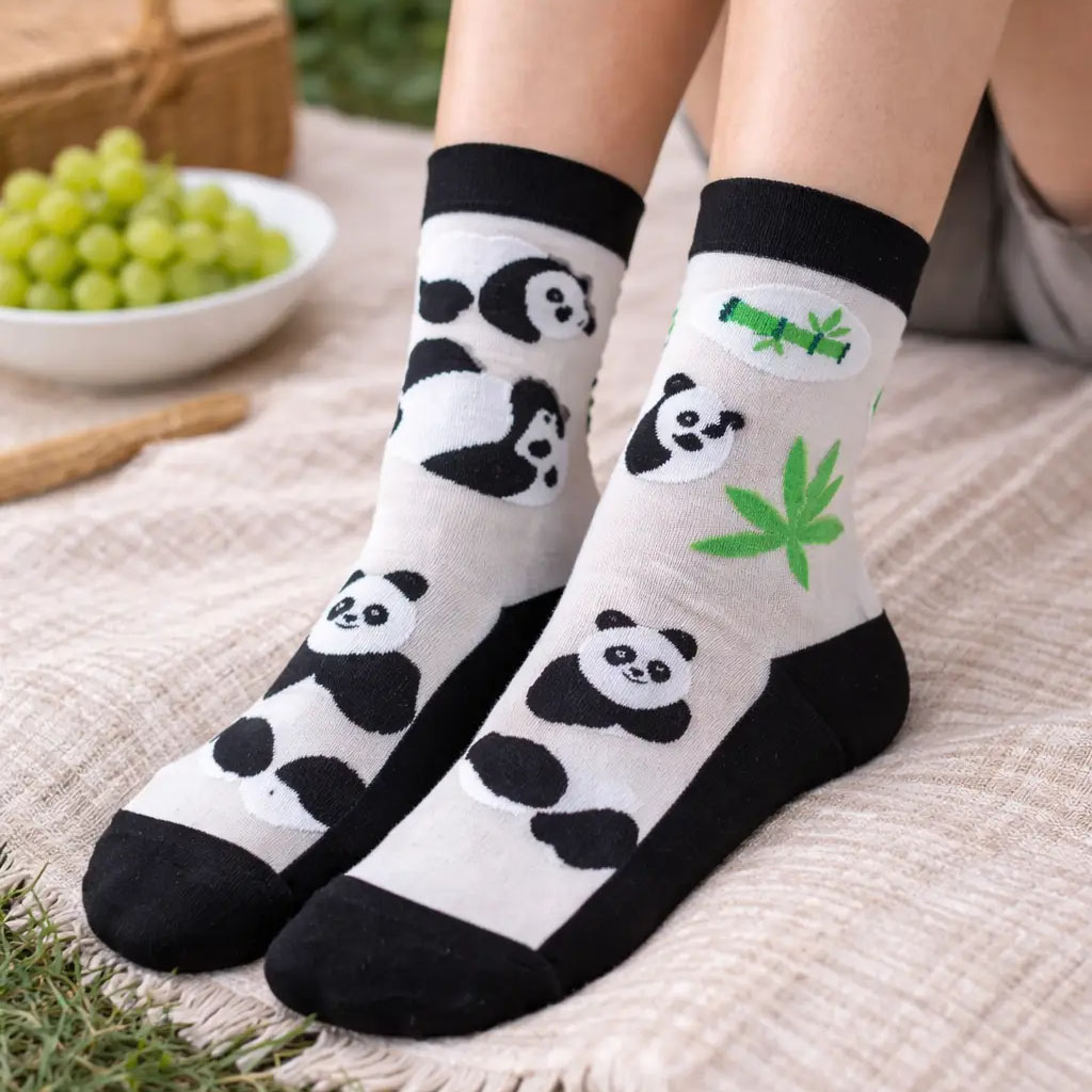 Calcetines Panda Divertido