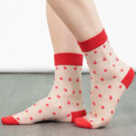 Media Tobillera Plumeti Rojo