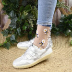 Media Tobillera Abejas y Margaritas