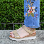 Sandalia Paradise Taupe Gold